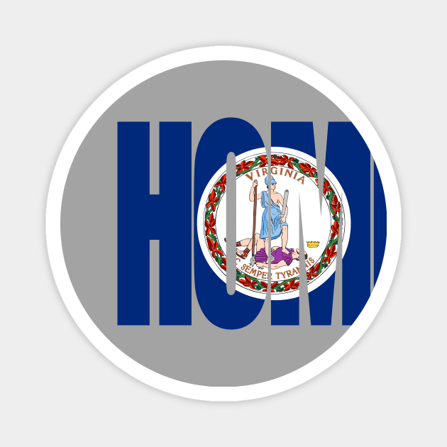 Virginia Home - State Flag Magnet by DonDota